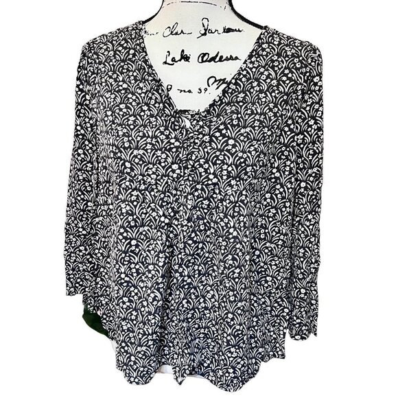 Universal Threads Boho Blouse, 3/4 sleeve, - Picture 6 of 6